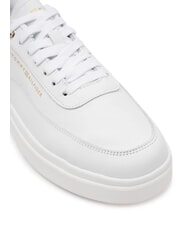 TOMMY HILFIGER MODERN COURT baskets compens&eacute;es en cuir blanc - Chaussures Femme - 3