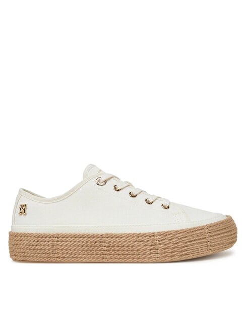 TH baskets epadrilles en toile blanc ancien - Chaussures Femme