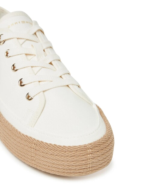 TH baskets epadrilles en toile blanc ancien - Chaussures Femme
