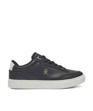 TOMMY HILFIGER ESSENTIAL CHIC COURT Baskets en cuir pour femmes - Chaussures Femme