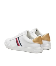 TOMMY HILFIGER ESSENTIAL COURT Baskets en cuir pour femmes blanc - Chaussures Femme - 5