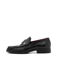 TOMMY HILFIGER TH Mocassins en cuir pour femmes noir - Chaussures Femme - 2