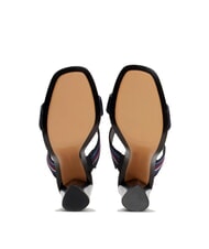 TOMMY HILFIGER SLIDE Sandales montantes &agrave; ruban logotyp&eacute; bleu espace - Chaussures Femme - 6