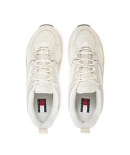 TOMMY HILFIGER ARCHIVE '97 baskets de course en cuir et tissu ivoire - Chaussures Femme - 4