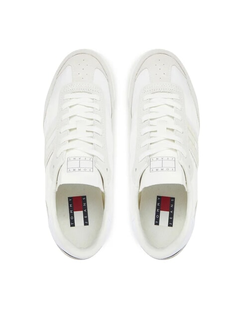 TJW RETRO RUNNER baskets en cuir et en tissu &eacute;cru - Chaussures Femme