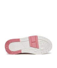 TOMMY HILFIGER TH BROOKLYN baskets compens&eacute;es en cuir rose preppy - Chaussures Femme - 6
