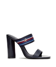 TOMMY HILFIGER SLIDE Sandales montantes &agrave; ruban logotyp&eacute; - Chaussures Femme