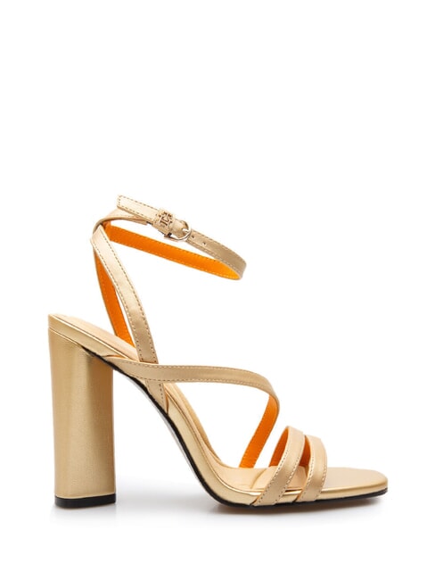 TH GOLD BLOCK sandales hautes en cuir or - Chaussures Femme