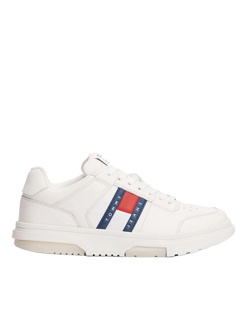 BROOKLYN ESSENTIAL Baskets en cuir pour femmes &eacute;cru - Chaussures Femme