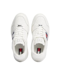 TOMMY HILFIGER BROOKLYN ESSENTIAL Baskets en cuir pour femmes &eacute;cru - Chaussures Femme - 4