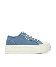 TOMMY HILFIGER TJW FOXING baskets compens&eacute;es en toile denim - Chaussures Femme - 2