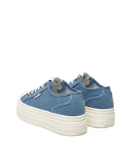 TOMMY HILFIGER TJW FOXING baskets compens&eacute;es en toile denim - Chaussures Femme - 5
