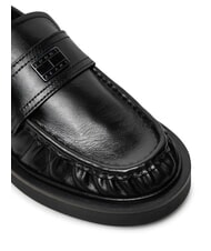 TOMMY HILFIGER TJW ORIGIN LOAFER Mocassins en cuir pour femmes noir - Chaussures Femme - 3
