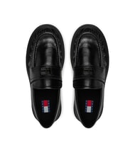 TOMMY HILFIGER TJW ORIGIN LOAFER Mocassins en cuir pour femmes noir - Chaussures Femme - 4