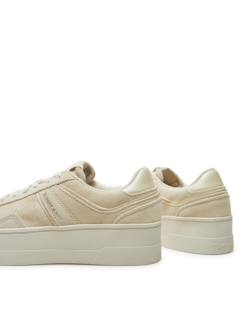 GREENWICH Baskets compens&eacute;es en cuir su&eacute;d&eacute; papier journal - Chaussures Femme