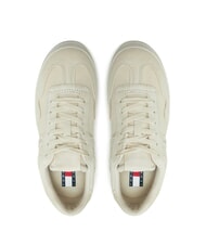 TOMMY HILFIGER GREENWICH Baskets compens&eacute;es en cuir su&eacute;d&eacute; papier journal - Chaussures Femme - 5