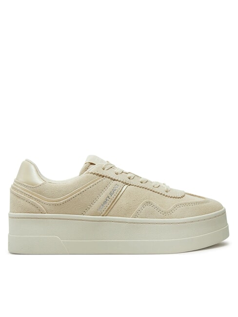 GREENWICH Baskets compens&eacute;es en cuir su&eacute;d&eacute; papier journal - Chaussures Femme