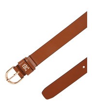 TOMMY HILFIGER ESSENTIAL EFFORTLESS Ceinture en cuir fabriqu&eacute;e en Italie Cognac - Ceintures - 3