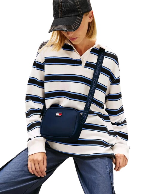 TJ ESS DAILY Mini sac bandouli&egrave;re marine nuit noire - Sacs pour Femme