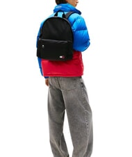 TOMMY HILFIGER TJ ESS DAILY Sac &agrave; dos le noir - Sacs &agrave; dos pour l'&Eacute;cole & les Loisirs - 4