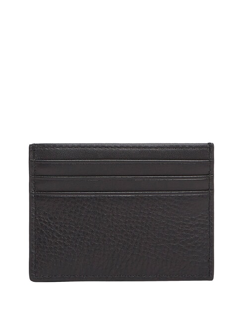 TH CORP porte-cartes en cuir plat le noir - Portefeuilles Homme
