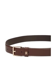 TOMMY HILFIGER TH SQUARE ceinture en cuir noix riche - Ceintures - 3