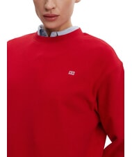 TOMMY HILFIGER TH Sweat-shirt &agrave; col rond coupe classique rouge primaire - Sweat-shirts pour femmes - 3