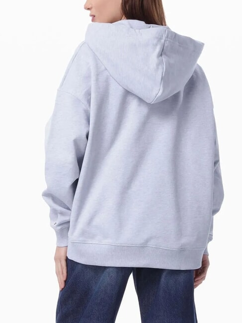 OUTLINE FLAG TEE sweat &agrave; capuche coupe classique bruy&egrave;re bleu glacier - Sweat-shirts pour femmes