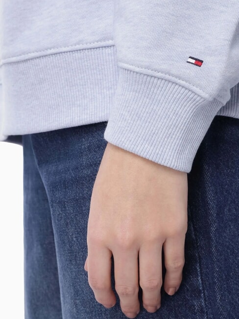 OUTLINE FLAG TEE sweat &agrave; capuche coupe classique bruy&egrave;re bleu glacier - Sweat-shirts pour femmes