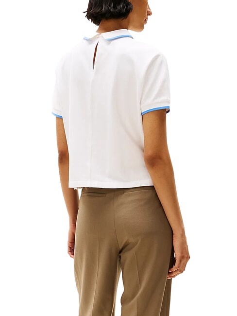 TH polo &agrave; manches courtes pour femmes &eacute;cru - chemise polo