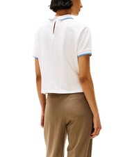 TOMMY HILFIGER TH polo &agrave; manches courtes pour femmes &eacute;cru - chemise polo - 2