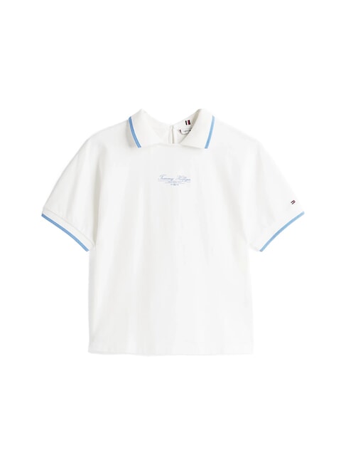 TH polo &agrave; manches courtes pour femmes &eacute;cru - chemise polo