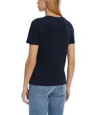 TOMMY HILFIGER TH T-shirt &agrave; manches courtes imprim&eacute; marine nuit noire - T-shirt - 2