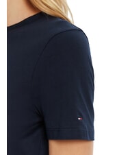 TOMMY HILFIGER TH T-shirt &agrave; manches courtes imprim&eacute; marine nuit noire - T-shirt - 4