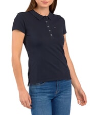 TOMMY HILFIGER TH polo &agrave; manches courtes pour femmes ciel du d&eacute;sert - chemise polo - 3