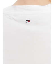 TOMMY HILFIGER TH T-shirt &agrave; manches courtes coupe classique blanc optique - T-shirt - 4
