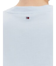 TOMMY HILFIGER TH T-shirt &agrave; manches courtes coupe classique bleu venteux - T-shirt - 4