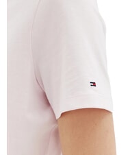 TOMMY HILFIGER TH T-shirt &agrave; manches courtes imprim&eacute; rose clair - T-shirt - 4
