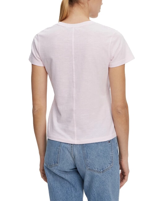 SLUB T-shirt en coton &agrave; manches courtes rose clair - T-shirt