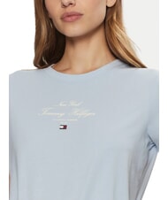 TOMMY HILFIGER MODERN SCRIPT T-shirt en coton imprim&eacute; bleu venteux - T-shirt - 3