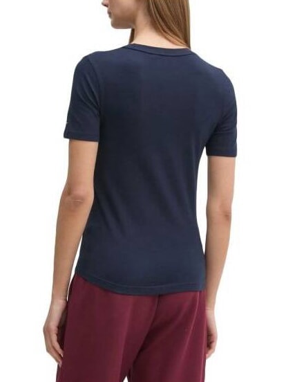 VARSITY T-shirt femme coupe ajust&eacute;e avec imprim&eacute; marine nuit noire - T-shirt