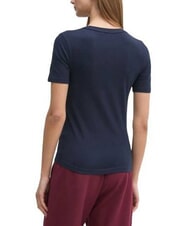 TOMMY HILFIGER VARSITY T-shirt femme coupe ajust&eacute;e avec imprim&eacute; marine nuit noire - T-shirt - 2