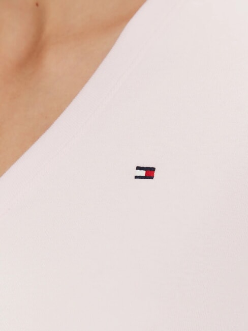 TH T-shirt &agrave; manches courtes et col en V rose clair - T-shirt