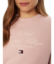 TOMMY HILFIGER MODERN SCRIPT Sweat-shirt &agrave; col rond pour femmes rose brumeux - Sweat-shirts pour femmes - 3