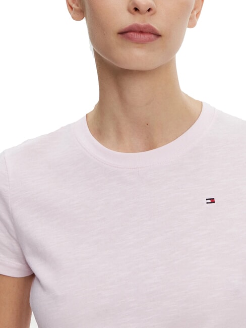 SLUB T-shirt en coton &agrave; manches courtes rose clair - T-shirt