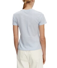 TOMMY HILFIGER SLUB T-shirt en coton &agrave; manches courtes bleu venteux - T-shirt - 2