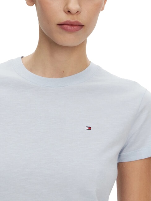 SLUB T-shirt en coton &agrave; manches courtes bleu venteux - T-shirt