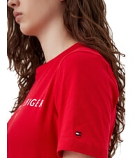 TOMMY HILFIGER TH 1985 T-shirt en coton rouge primaire - T-shirt - 4