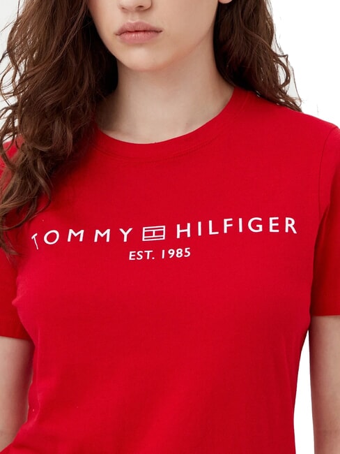 TH 1985 T-shirt en coton rouge primaire - T-shirt