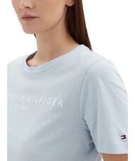 TOMMY HILFIGER TH 1985 T-shirt en coton bleu venteux - T-shirt - 3